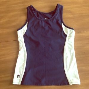 DUC Sport Navy Blue/White Active Tank Top